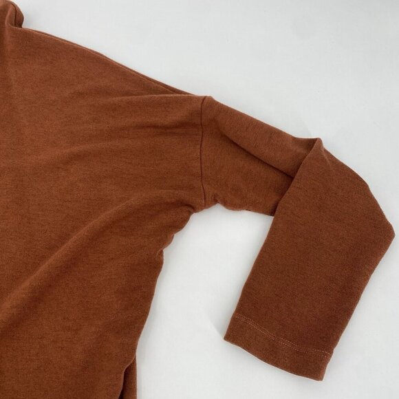 Bryn Walker Burnt Orange Dolman Sleeve Oversized Tunic Top Size XS Lagenlook - Picture 10 of 10